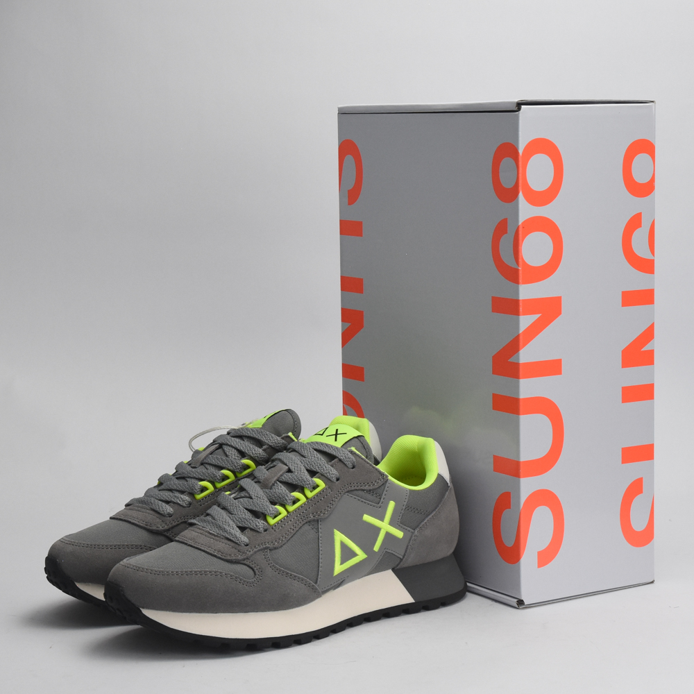 BASKET SUN68 JAKI FLUO 34 GRIGIO MEDIO